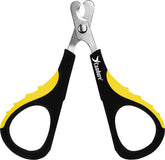 Candure Cat Nail Clipper product shot in yellow shows stainless steel precision for easy trims.