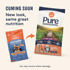 Canidae Pure Petite Salmon kibble closeup highlighting real salmon and grain-free formula