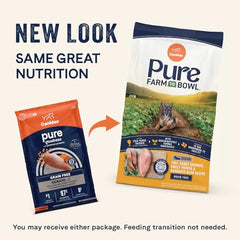 CANIDAE Pure senior dog eating from bowl illustrates easy senior mealtime