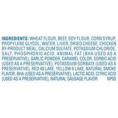 Canine Carry Outs sausage links beef snacks aroma closeup, savory scent boosts engagement.