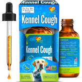 Canis&Cattus kennel cough treatment bottle illustrating calm breathing support for dogs and cats.