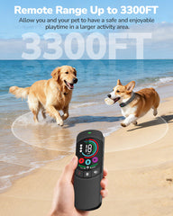 Canivix dog collar offers a 3,300 ft range for long-distance recall