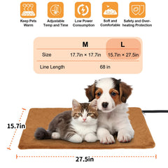 CANMIL cat heating pad waterproof shell guards the unit from spills.