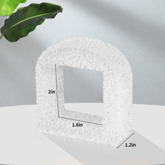 Canova filters dimensions 3 by 2 inches ensuring a snug fit in select fountains