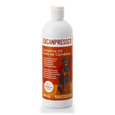Canpressco Camelina Oil bottle for daily omega-3 support of coat and joints.