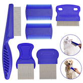 CAPHONT flea comb set blue packaging highlights versatile grooming for multiple pet sizes.