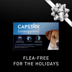 Capstar 57mg tablet designed for small dogs 2-25 pounds.