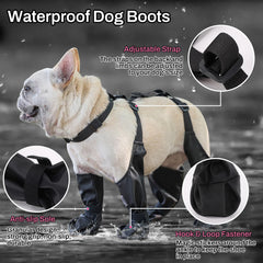 CAPT.SNOOZE dog boots adjustable straps for secure fit