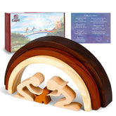 Capti Rainbow Bridge cat memorial statue sits on a mantle, offering comforting remembrance.
