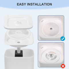 Carcent replacement instructions image shows soaking steps for optimal performance.