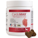 CARDIOMAX heart-support-bottle promotes convenient daily heart health for dogs.