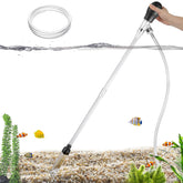 Carefree Fish gravel cleaner assembly shows 3-in-1 setup for easy aquarium maintenance.