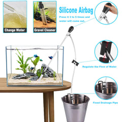 Carefree Fish gravel cleaner in action changing water for small tanks