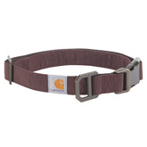 Carhartt Nylon Duck Dog Collar buckle closeup highlighting durable hardware for daily wear.