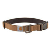Carhartt Nylon Duck Dog Collar full view shows rugged construction for hardworking dogs.