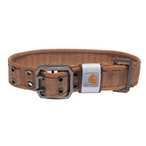 Carhartt pet collar with wide webbing for comfortable, long walks.