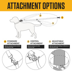 Carhartt Pet Leash rugged D-ring supports adjustable attachment options on the leash.