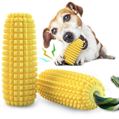 Carllg corn-stick chew toy with zigzag design for durable chewing and brushing play