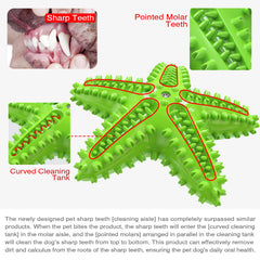 Carllg starfish dog toy squeaker-top adds engaging interactive play