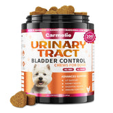 Carmelie packaging for the dog urinary tract supplement communicates trusted bladder support.