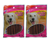 Carolina Prime Salmon Jerky 2-pack bags show omega-rich treats for a healthy coat.
