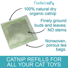 Caroline's Cats catnip in cat bed creates inviting sensory playtime