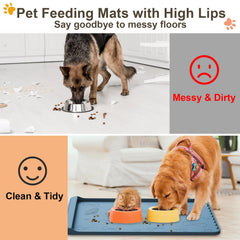 Carry360 dog mat pocket design catching residue for simple cleanup