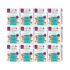 Caru Daily Dish turkey-wild-salmon-stew 12-pack packaging for easy portioning and travel-friendly meals.