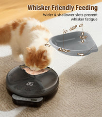 Casfuy dispensing close-up showing precise portion control for balanced meals