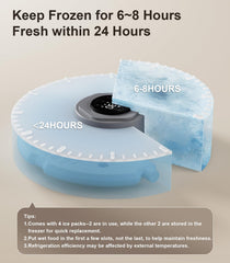 Casfuy cordless feeder shows the LCD display for easy schedule setup.