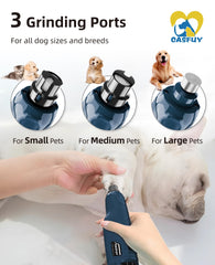 Casfuy dog nail grinder three ports for small, medium, and large nails
