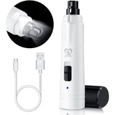 Casfuy dog nail grinder with LED light highlights quick-area precision trimming