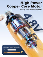 Casfuy dual LED lights illuminate nails for accurate grinding in low light.
