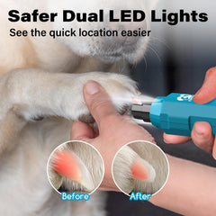 Casfuy rechargeable nail grinder with USB charging for easy grooming anywhere