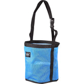 Cashel Feed Rite Bag blue side view showing spillproof design for reduced waste