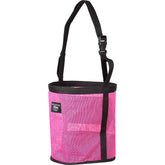 Cashel Feed Rite Bag Pink front view with breathable mesh for even feeding
