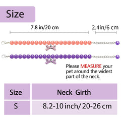 Casidoxi pearl collar with rhinestone bone charm adds sparkle for festive events.