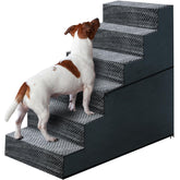 Casusv 28 inch dog stairs at bed edge for easy access to high furniture