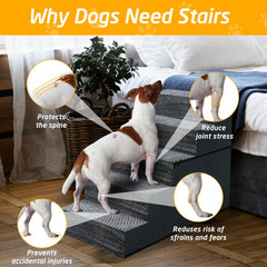 Casusv 6 step dog stairs designed for small to medium dogs