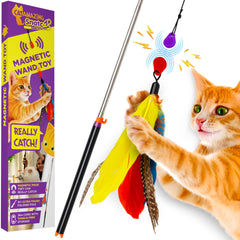 Cat Amazing Snatch magnetic attachments ready for interactive cat play and quick catches