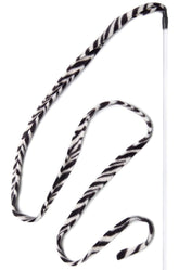 Cat Dancer Jungle Cat Charmer wand with jungle fleece for interactive play.