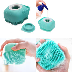 Cat & Dog Grooming Kit shedding slicker brush removes loose fur during brushing.