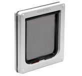 Cat Mate 2-Way Locking Cat Flap closeup shows durable polymer and secure slide lock.