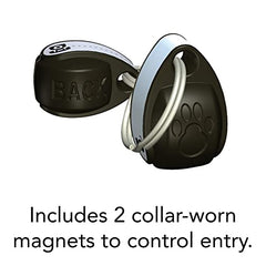 Cat Mate collar magnets closeup illustrating magnetic entry control for cats.