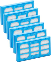 Cat Mate filter cartridge six-pack top view for easy replacement and clean water.