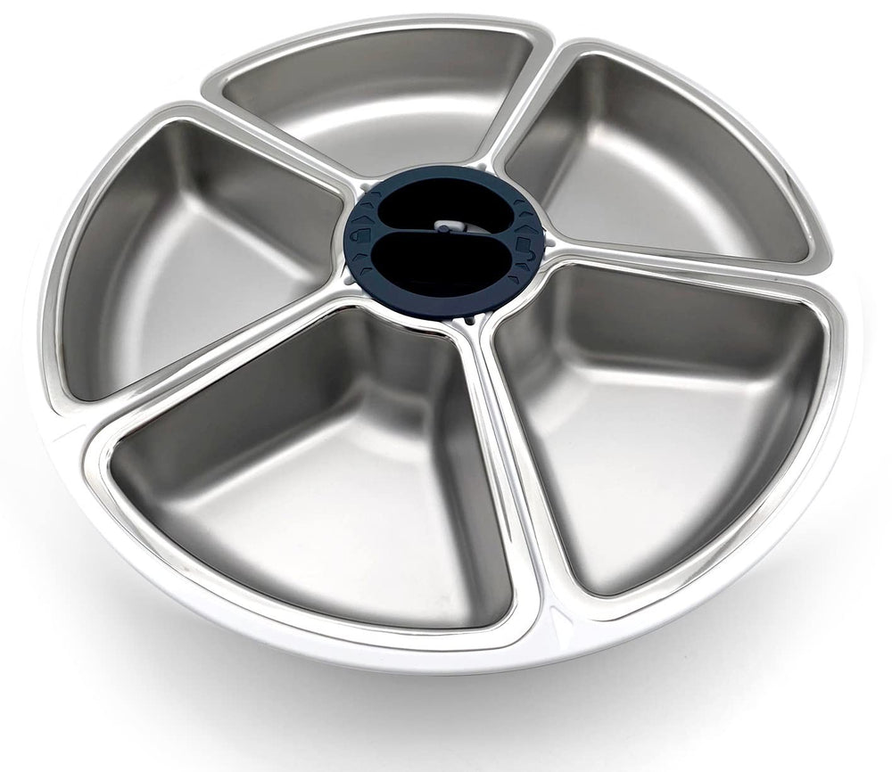 Cat Mate stainless steel bowl insert for a 5-meal feeder ensures durable, hygienic meals.