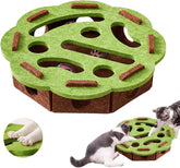Cat Scratch Puzzle Box nail filing surface for stress-free grooming and play.