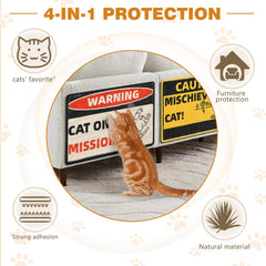 Cat Scratcher Post Mat used on carpet showcasing versatile floor scratching surface