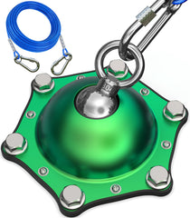 Catapamey dog tie out stake with 360° swivel base prevents tangling during outdoor play.