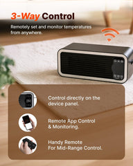 CATBOAT 1200W heater wall-mount installation demonstrates flexible mounting options.